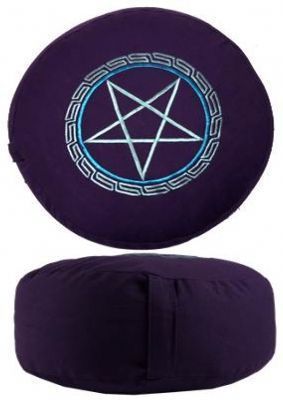 Meditationskissen Pentagramm violett