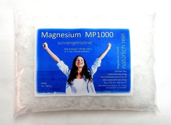 Magnesium-Chlorid Granulat 1kg - Regeneration + Fitness - (Osteoprose, Arthrose, Wirbelsäule)