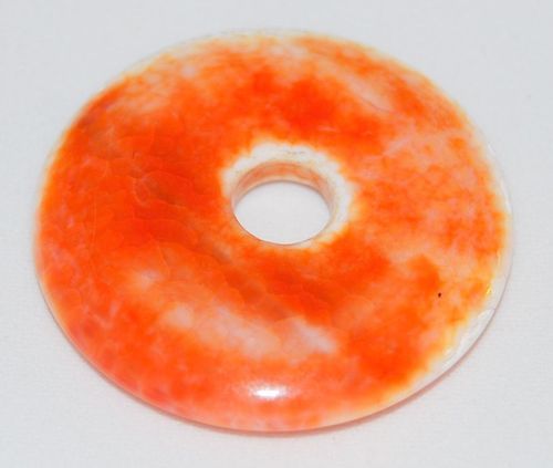 Edelstein-Donut Feuerachat 40mm