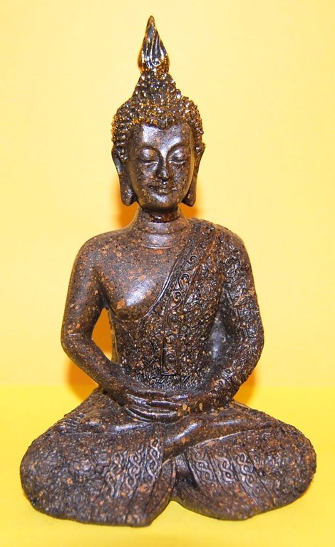Buddha Tibet gold-braun, Meditation 3