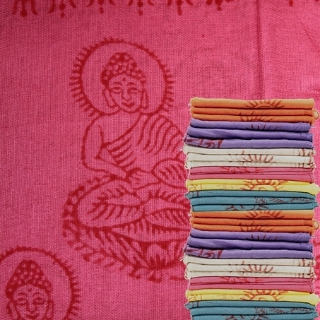 Schal Buddha rosa 50 x 150 cm