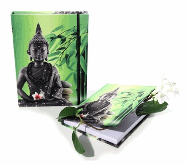 Schnäppchen: Notizbuch "Zen-Buddha" 21x15cm