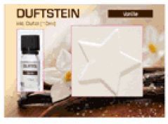 Duftstein-Set Vanille Keramikstern mit Vanilleöl
