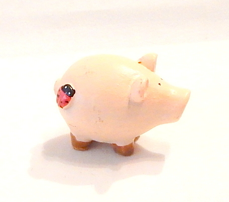 Glücksschwein in der Geschenktüte mit Marienkäfer - Heute schon Glücks-Schwein gehabt?