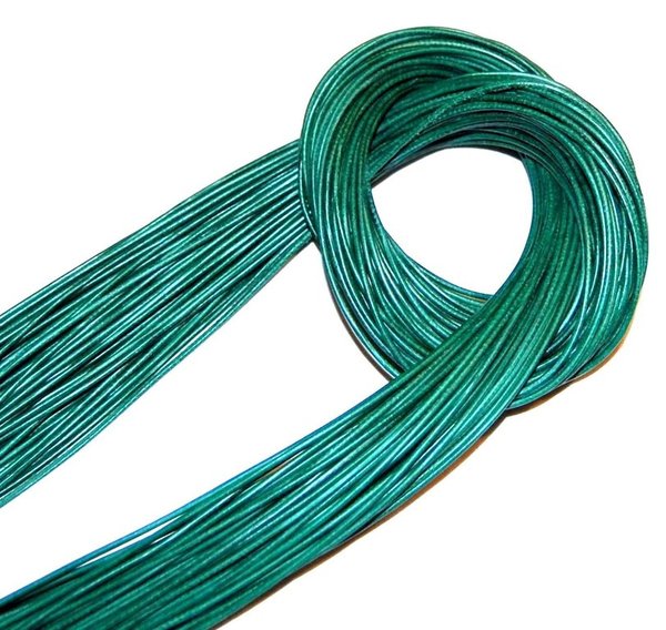 Lederband grün 1,5 mm dick ca.1 m lang