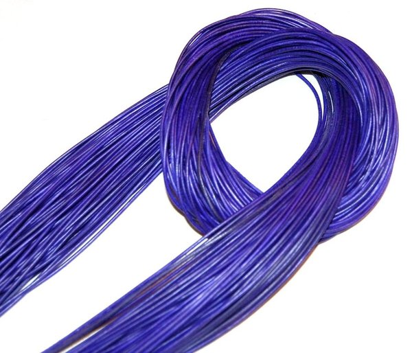 Lederband violett 1,5 mm dick ca.1 m lang