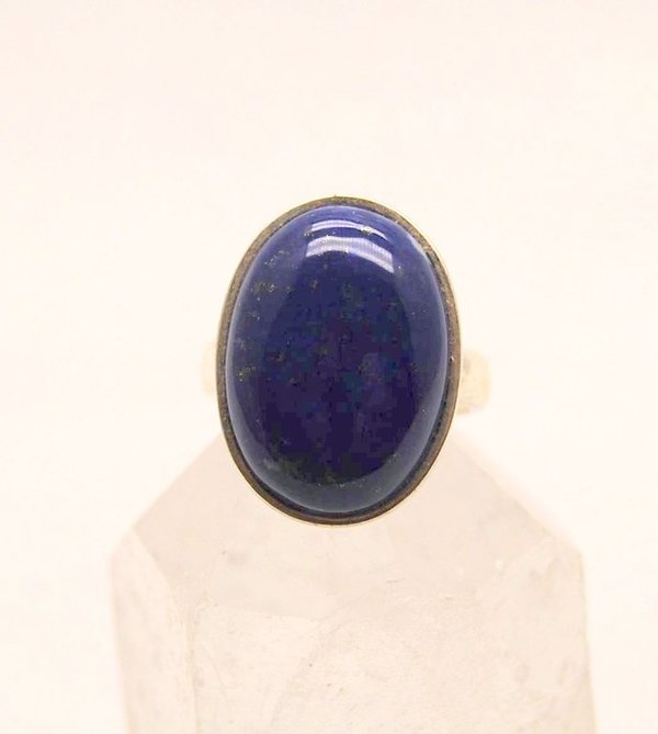 Ring Lapis-Lazuli 22 mm in 925er Sterlingsilber Ringgröße 19 mm