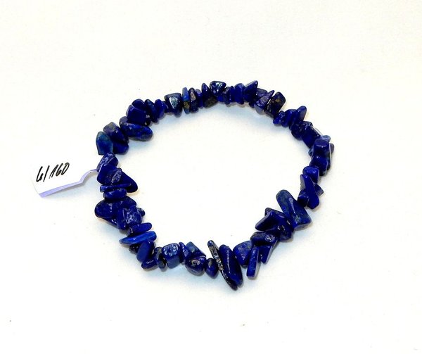 Edelsteinarmband Splitter Lapis-Lazuli dick A-Qualität