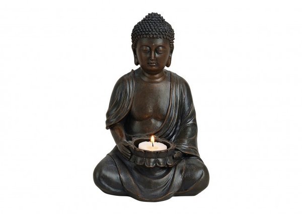 Buddha mit Teelicht ca. 23cm