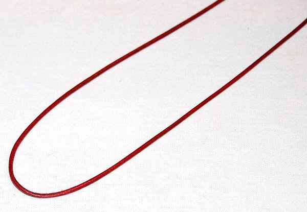 Lederband mit Silberverschluss weinrot ca.40 cm lang