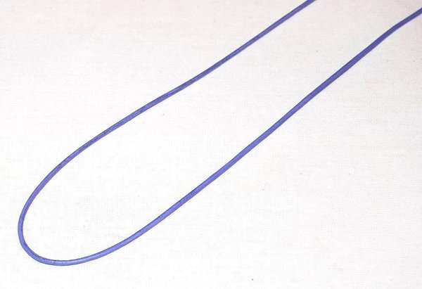 Lederband mit Silberverschluss lila ca.40 cm lang