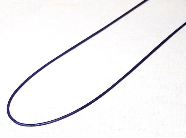 Lederband mit Silberverschluss violett ca.45 cm lang
