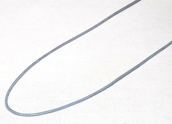 Lederband mit Silberverschluss grau ca. 50 cm lang