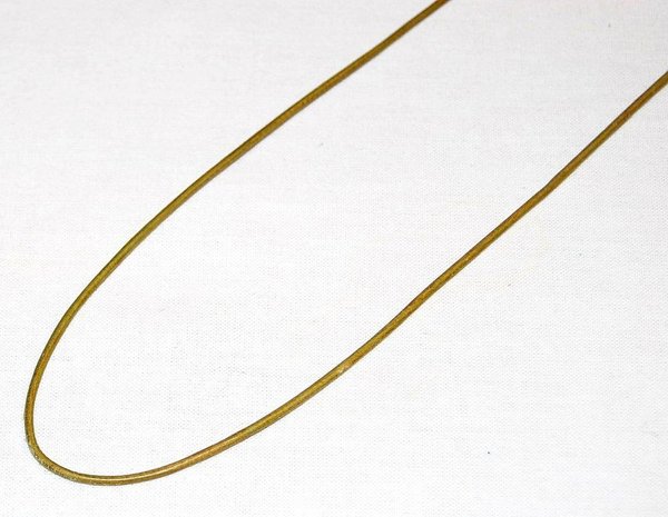 Lederband mit Silberverschluss olive ca. 50 cm lang