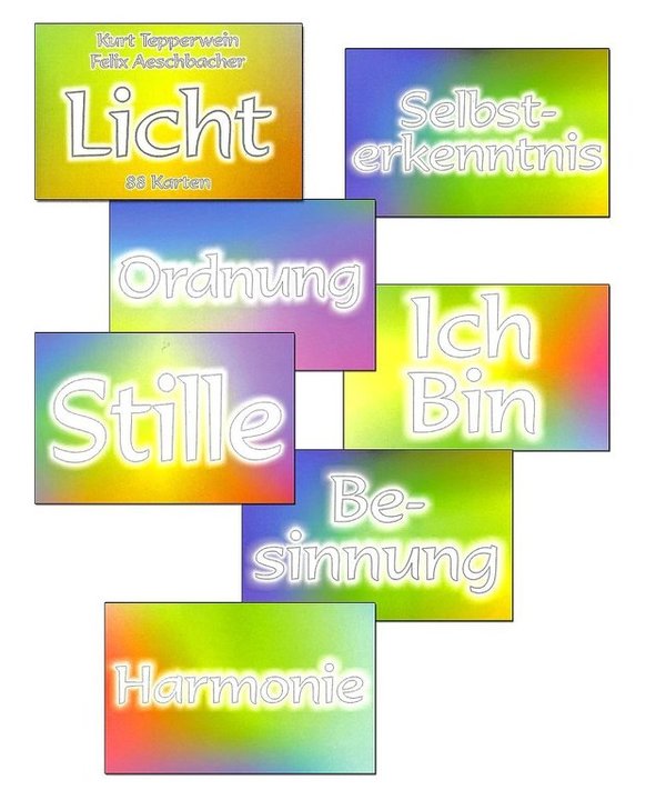 Licht - Es werde Licht - Kartendeck mit 88 Licht-Karten - Kurt Tepperwein LIMITIERT